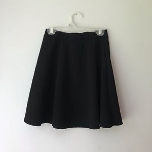 Basic Black Skater Skirt